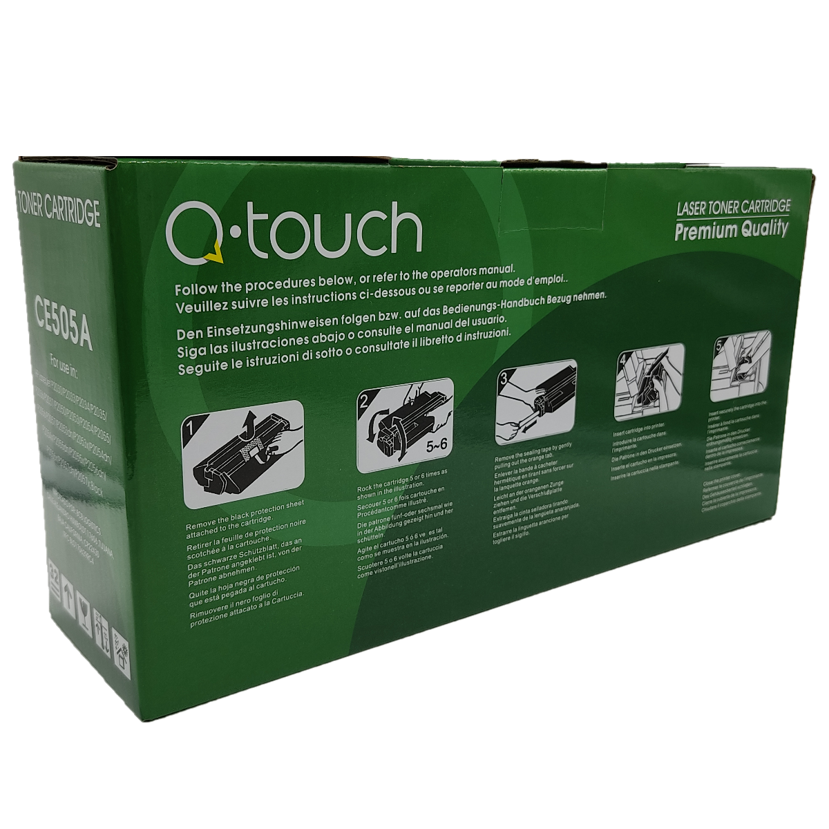 Q-Touch Tóner Ce505a Genérico Compatible Con Hp /p2035 /p2055