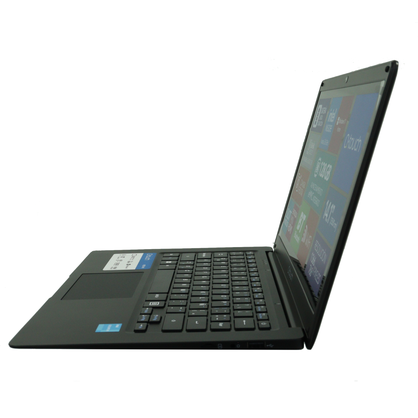Notebook Q-touch Nqt14-01 4Gb RAM, 128Gb, Intel Celeron Negro 10000 Mah