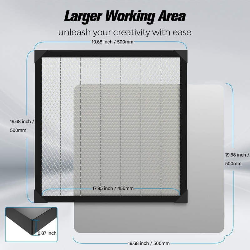 Creality Banco de Trabajo De Panal de 500X500mm para Laser Grabador