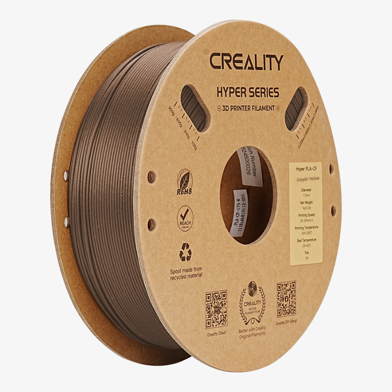 Creality Filamento 3D Hyper Pla-Fibra de Carbono 1.75m 1 KG