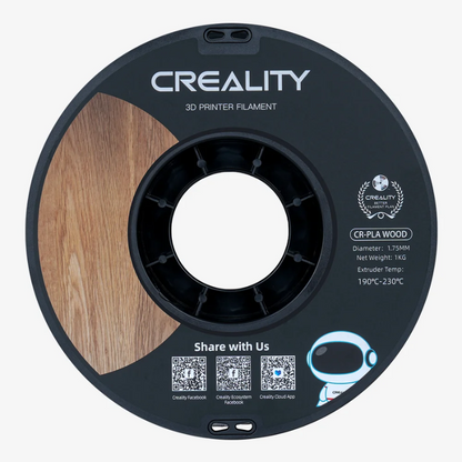 Creality Filamento 3D De madera CR-WOOD Pino Blanco -1.75 MM- 1 KG