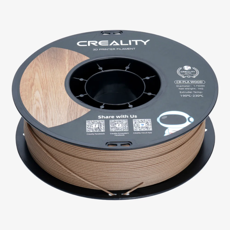 Creality Filamento 3D De madera CR-WOOD Pino Blanco -1.75 MM- 1 KG