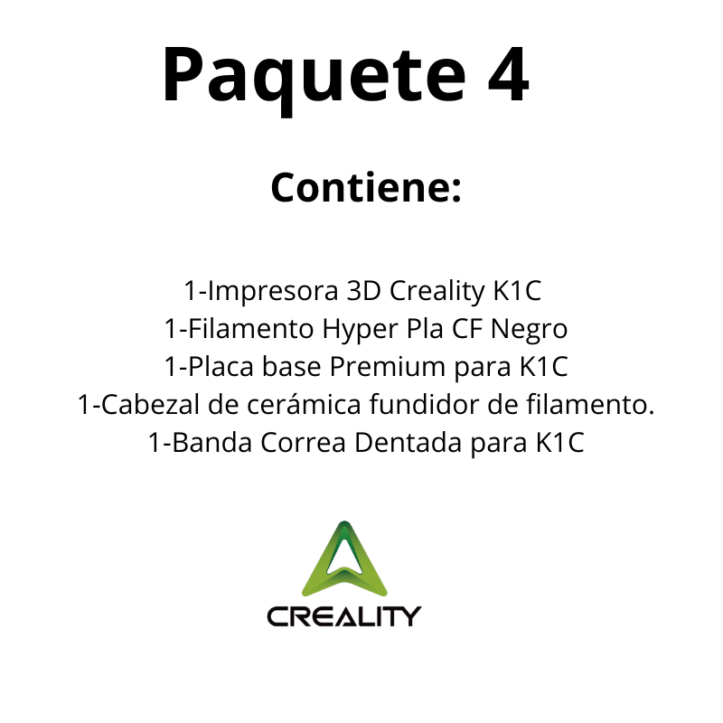 Paquete 4 Creality Impresora 3D K1C