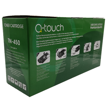 Q-Touch  Tóner Brother Tn450 Genérico Compatible Con Hl2270dw