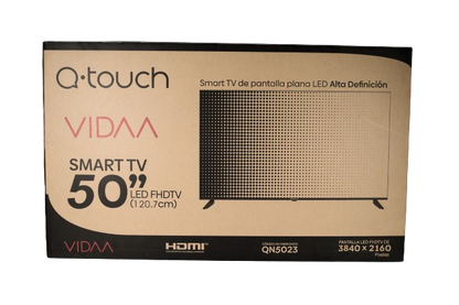 Q-Touch Pantalla Televisión Smart Tv 50"4K VidaaTV